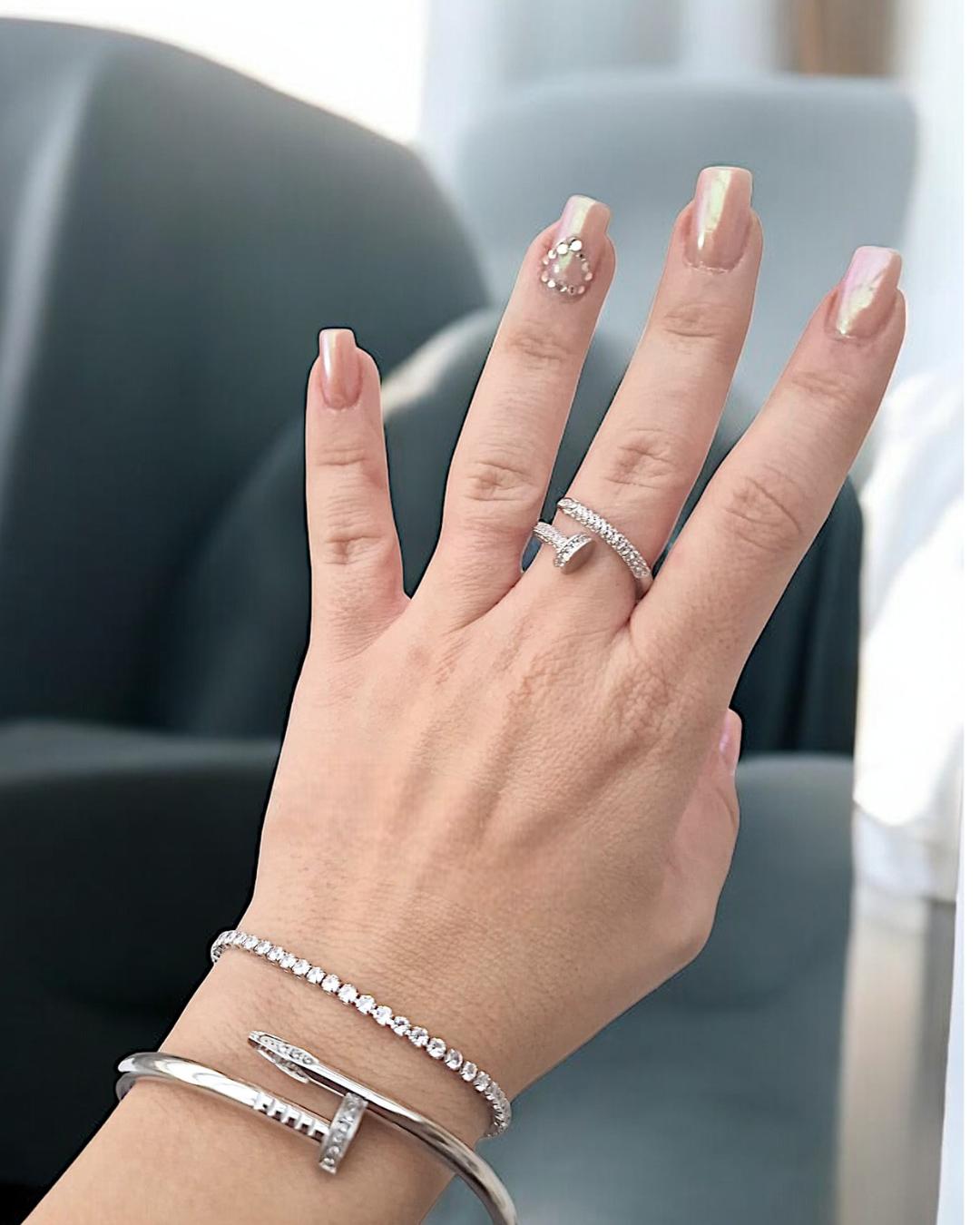 Anillo Clavo Plata