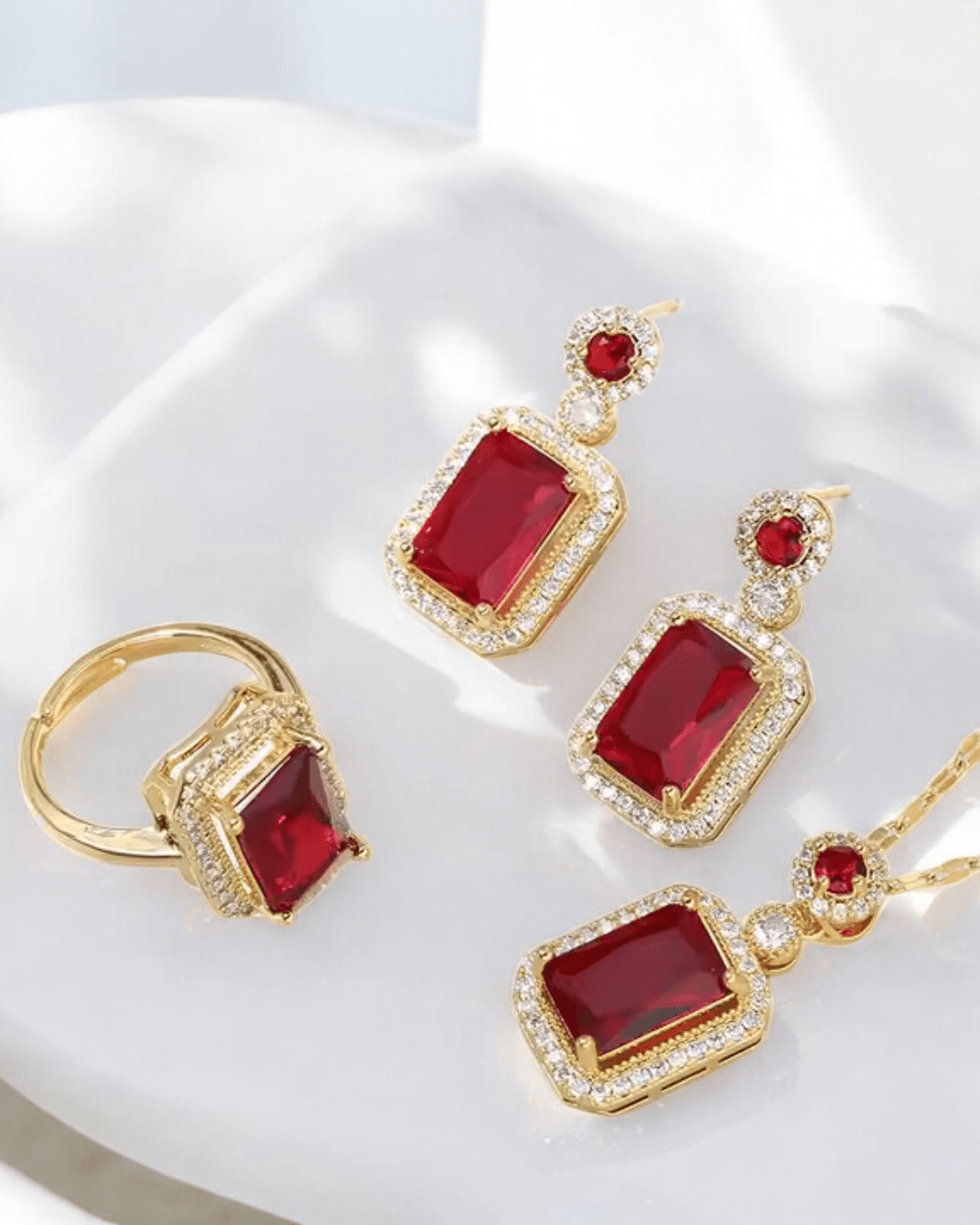Conjunto Iria - Rojo/verde - Blisse