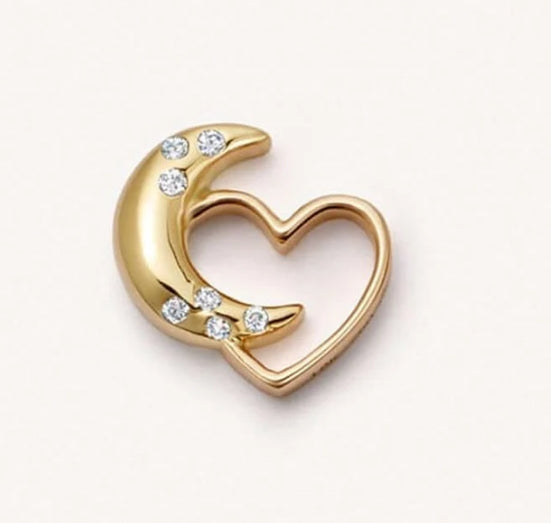 Charm corazón y luna