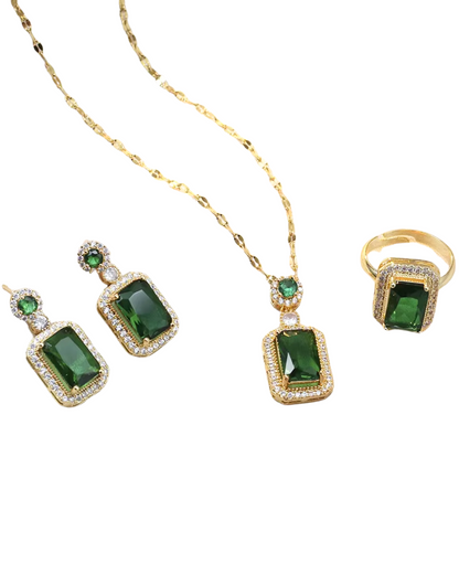 Conjunto Iria - Vermelho/Verde