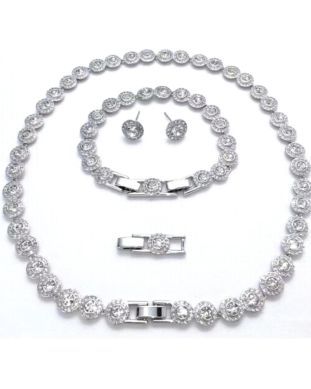 Conjunto Angelica COMPLETO con anillo, pulsera, pendientes y collar