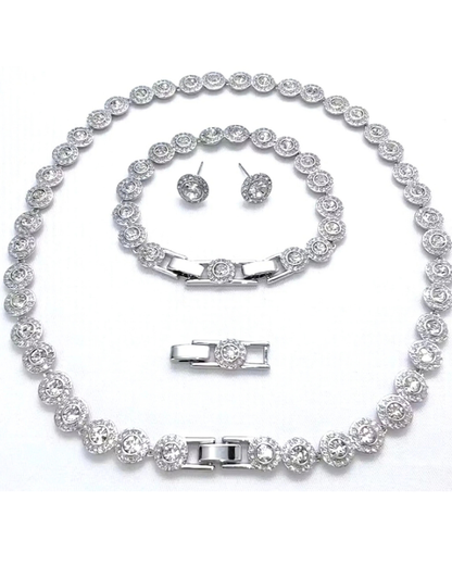 Conjunto Angelica COMPLETO con anillo, pulsera, pendientes y collar