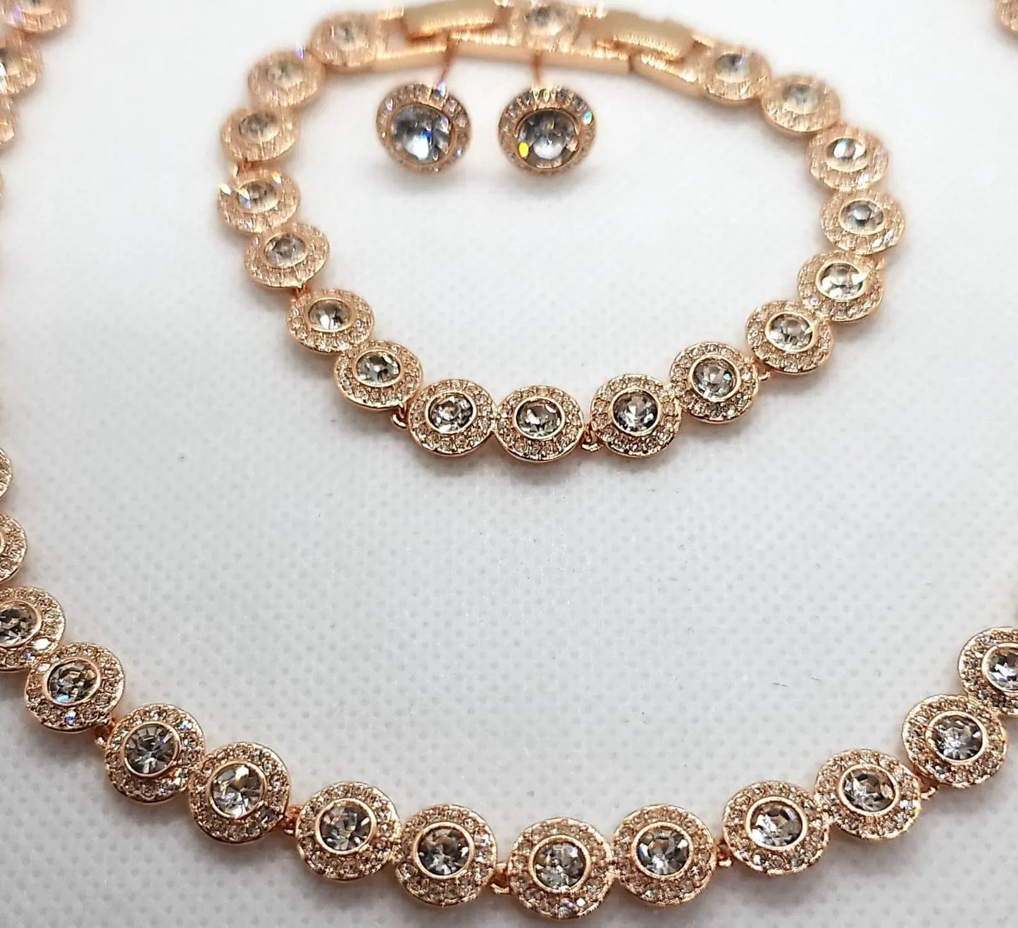 Conjunto Angelica COMPLETO con anillo, pulsera, pendientes y collar