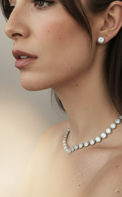 Conjunto Angelica COMPLETO con anillo, pulsera, pendientes y collar