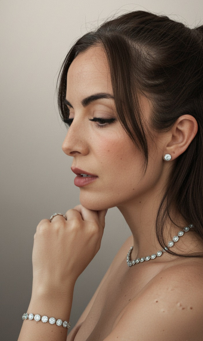 Conjunto Angelica COMPLETO con anillo, pulsera, pendientes y collar